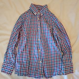 Jcrew boys plaid button up 4/5